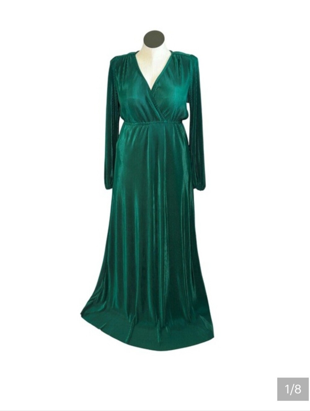 Baltic Born Venus Emerald Green Long Sleeve Maxi Dress Holiday NEW XL